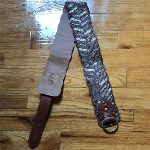 Anthropologie Beaded Waist Belt